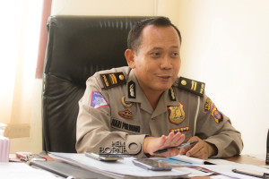 KBO Satlantas Polres Penajam Paser Utara, Inspektur Satu Hari Purnomo (Suherman - Hello Borneo)