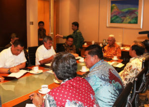 Pertemuan di Jakarta bersama PT Waskita Karya, Gubernur Kalimantan Timur, dan Walikota Balikpapan  membahas jembatan Penajam-Balikpapan (Subur Priono - Humas Setkab PPU)