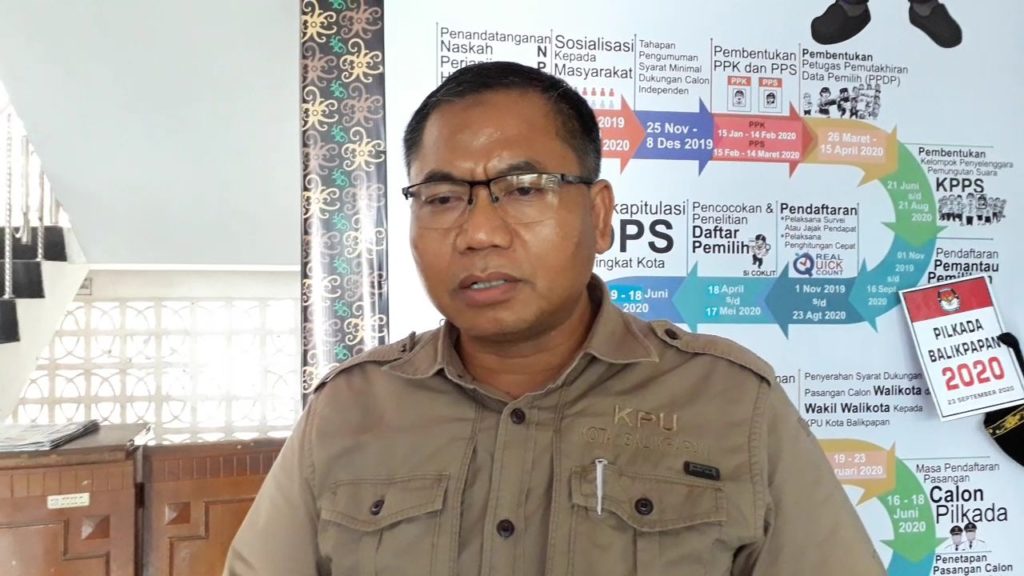 Ketua Komisis Pemilihan Umum (KPU) Kota Balikpapan,  Noor Thoha. (Aditya - Hello Borneo)