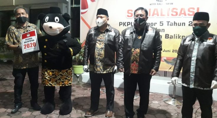 KPU Kota Balikpapan kembali gelar re-launching sekaligus sosialisasi mengenai Peraturan KPU - PKPU Nomor 5 Tahun 2020 tentang Tahapan dan Jadwal Pilkada yang akan dilaksanakan 9 Desember nanti. (Ist)