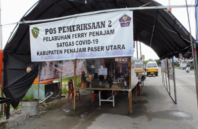 Posko Pemeriksaan Pelabuhan Feri Penajam