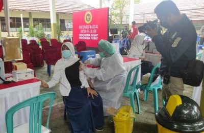 Kegiatan Vaksinasi Covid 19 Bagi Pelajar di Balikpapan.