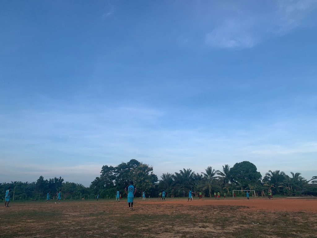 Lokasi pembangunan lapangan futsal berstandar nasional. (TBS)