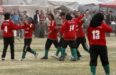 Beberapa anggota tim sepakbola putri Afghanistan (foto: dok).