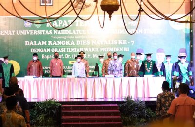 Rapat Terbuka Senat  Universitas Nahdlatul Ulama (UNU) Kalimantan Timur di Ballroom Hotel Grand Senyiur. (Ist)