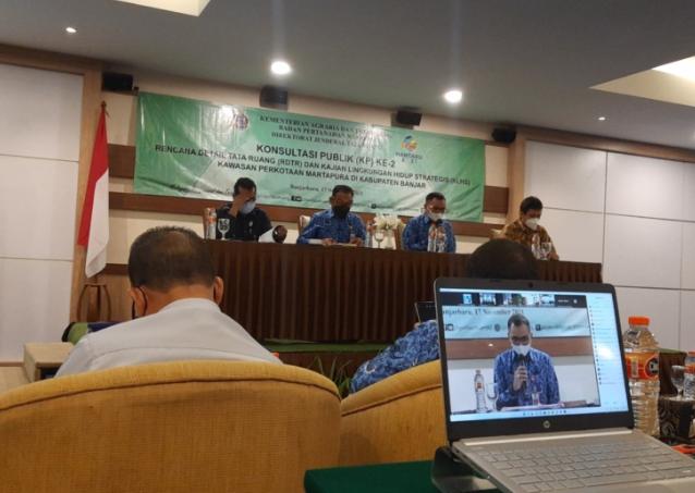 Konsultasi Publik ke-2 Rencana Detail Tata Ruang (RDTR) dan Kajian Lingkungan Hidup Strategis (KLHS) Kawasan Perkantoran Martapura. (Ist)