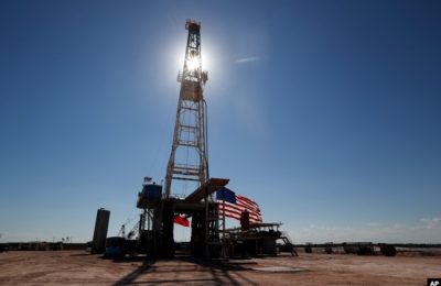 Sebuah rig minyak di Midland, Texas. AS (Foto: AP)
