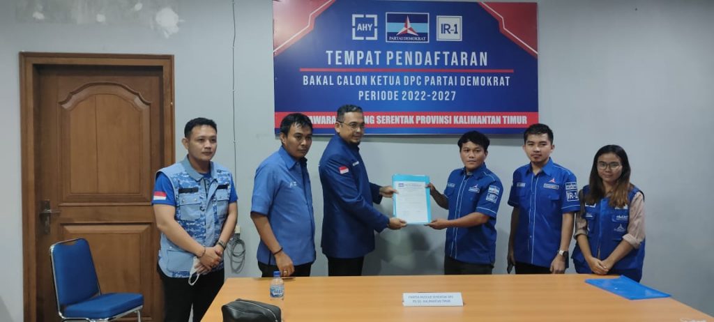 Bermodal 6 rekomendasi dukungan PAC Partai Demokrat di Kabupaten Paser, Hendrawan Putra mantap mencalonkan diri sebagai Ketua DPC Partai Demokrat Kabupaten Paser. (TBS)