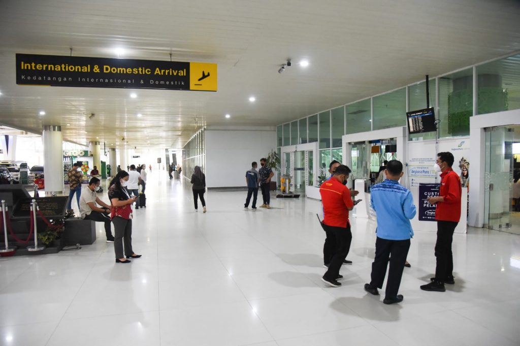 Usai kebanjiran kini Bandara SAMS Sepinggan beroperasi normal. (Ist)