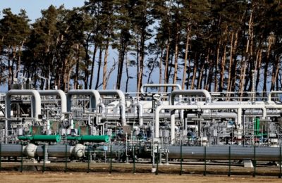 Jaringan pipa gas Nord Stream-1 di kota Lubmin, Jerman (foto: dok).