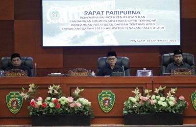 Rapat Paripurna DPRD Kabupaten PPU. (Ist)