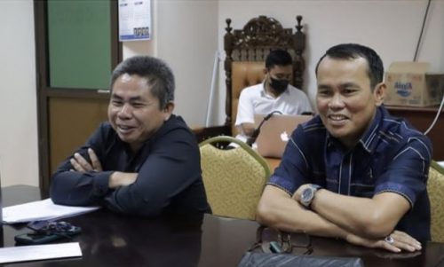 Sariman dan Jhon Kenedy, anggota DPRD Kabupaten Penajam Paser Utara. (ESY)