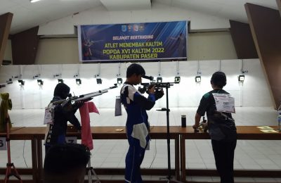 Tim cabor menembak Kabupaten Paser. (TBS)