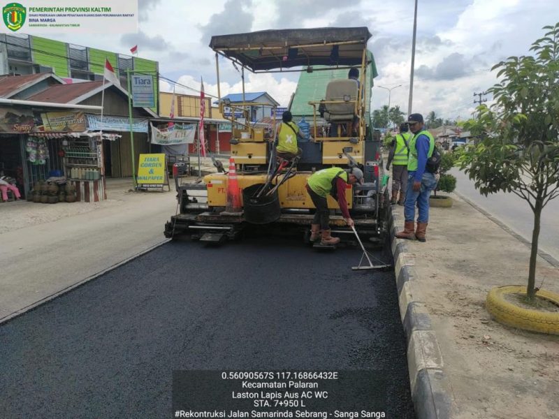 Perbaikan jalan provinsi oleh Pemprov Kaltim. (Ist)