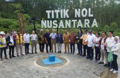 Delegasi KTT G20 mengunjungi IKN Nusantara. (hmr)