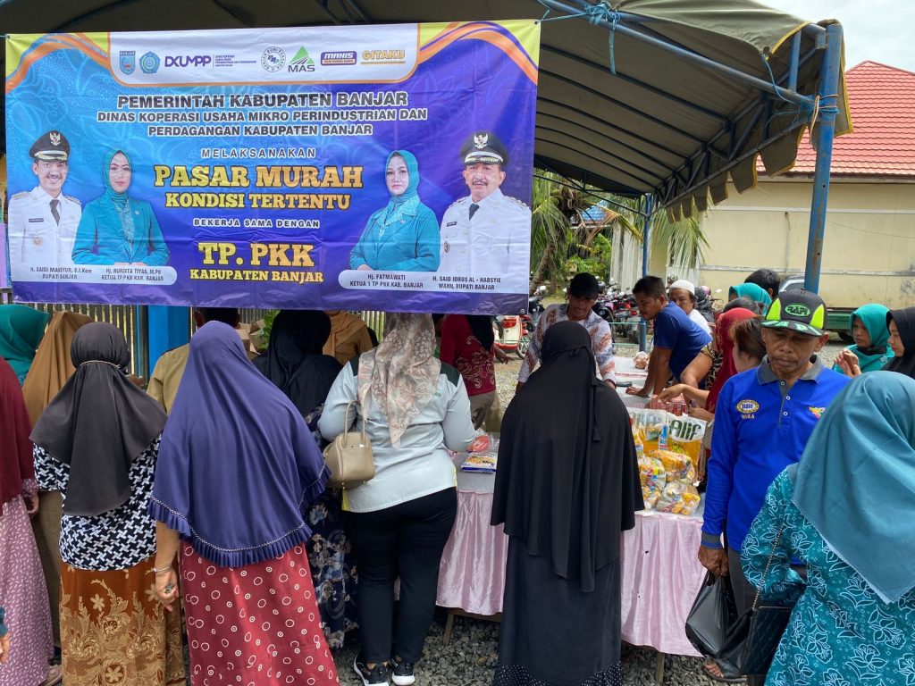 Pasar Murah di Martapura Provinsi Kalimantan Selatan. (Ist)