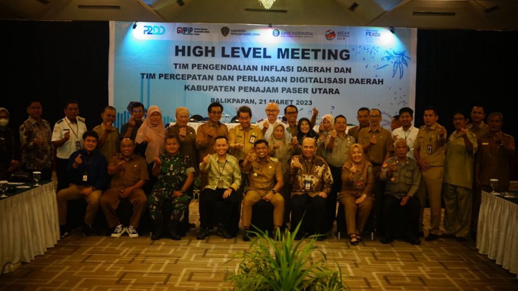 High level meeting Tim Pengendalian Inflasi Daerah (TPID) dan Tim Percepatan dan Perluasan Digitalisasi Daerah (TP2DD). (Ist)