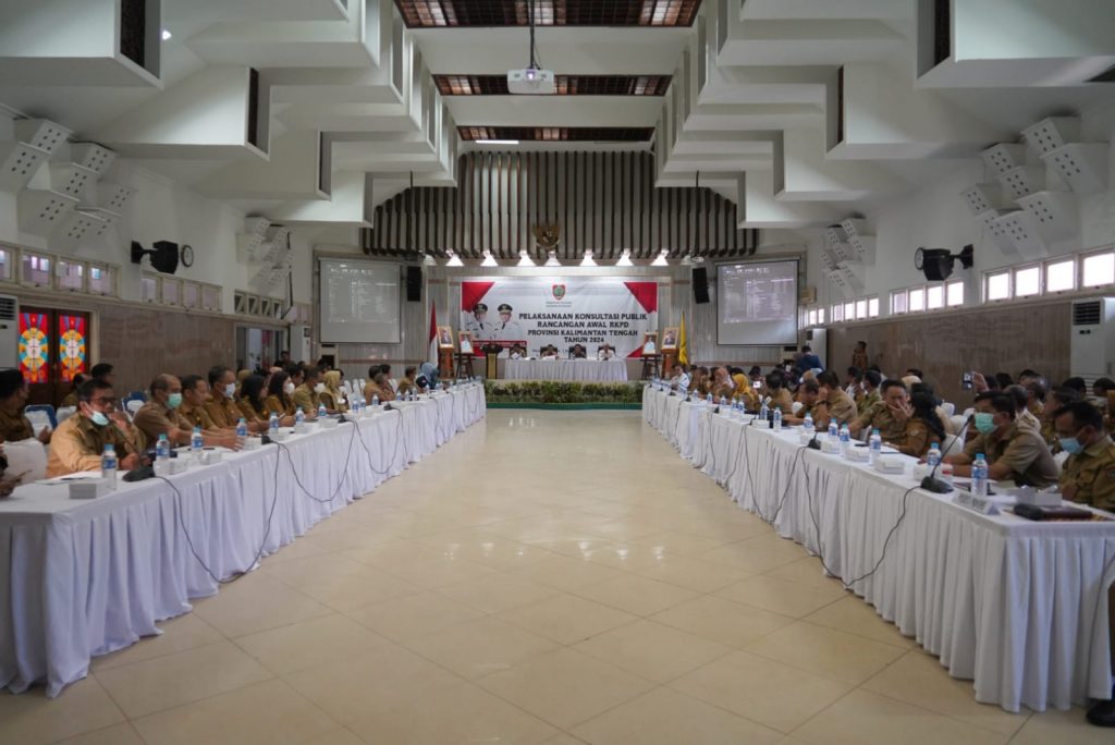 Pelaksanaan Konsultasi Publik Rancangan Awal RKPD Provinsi Kalteng Tahun 2024. (Ist)