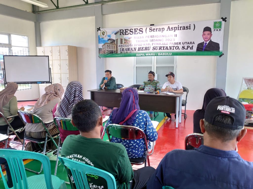 Anggota DPRD Kabupaten PPU, Irawan Heru Suryanto menggelar Reses. (Ist)