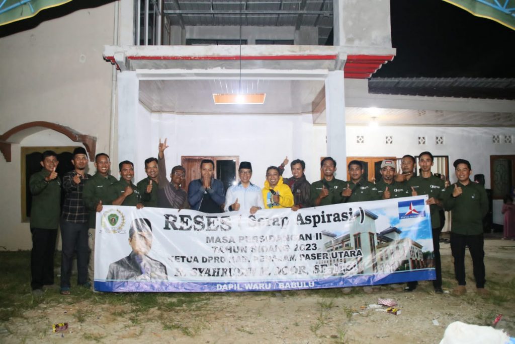 Ketua DPRD Kabupaten PPU, Syahruddin M Noor bersama konstituen. (Ist)