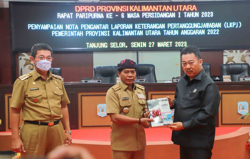 Gubernur Zainal A. Paliwang dan Wakil Gubernur Kalimantan Utara (Kaltara) Yansen, TP. (Ist)