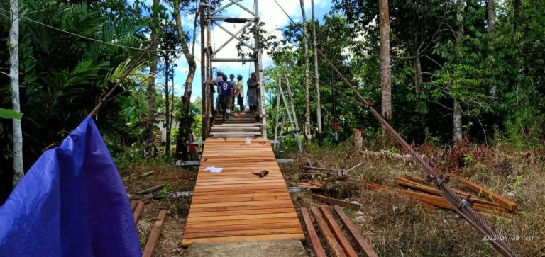 Jembatan gantung. (Ist)