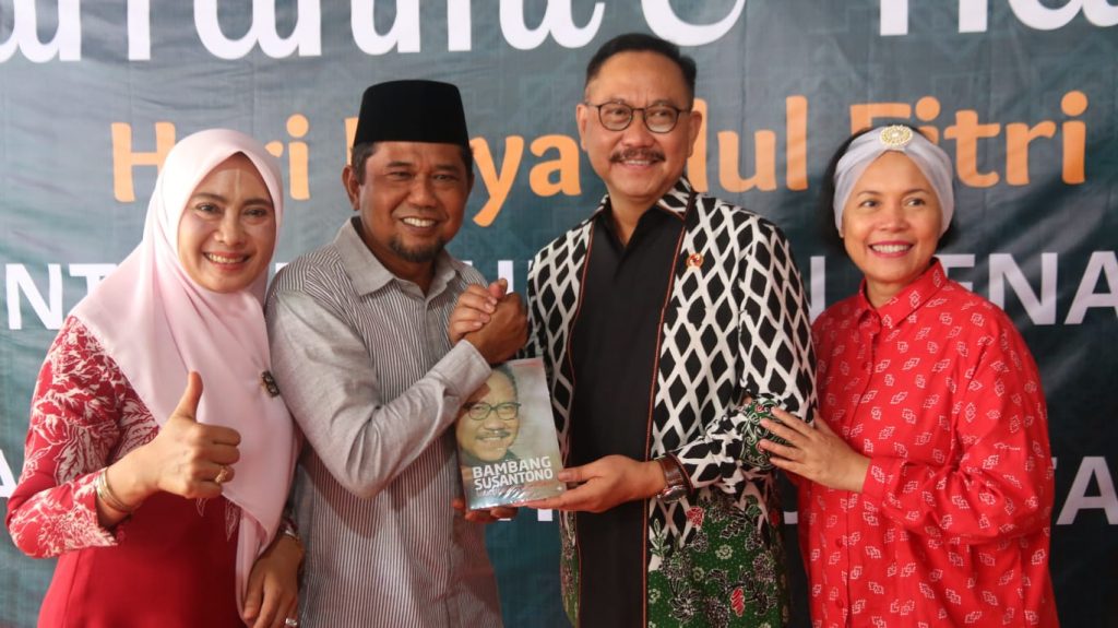 Bupati Penajam Paser Utara (PPU), Hamdam menerima kunjungan silahturahmi Kepala Otorita Ibu kota Nusantara (IKN), Bambang Susantono. (Ist)