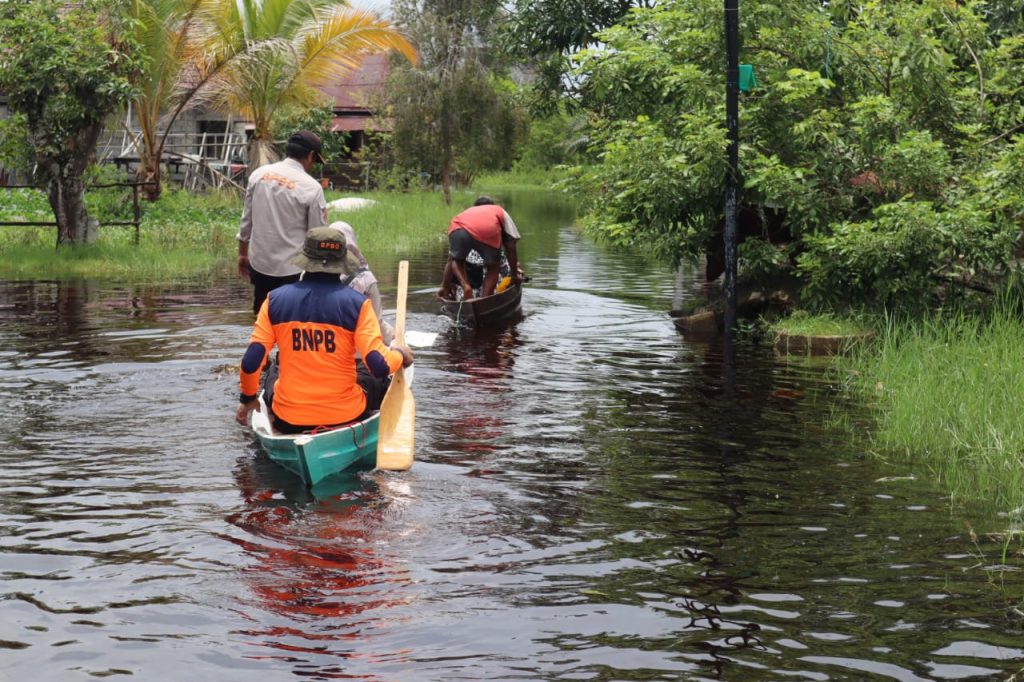 Banjir di Kota Palangka Raya. (Ist)