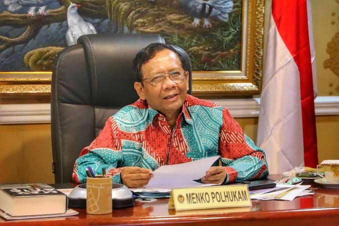 Menteri Koordinator Bidang Politik, Hukum, dan Keamanan (Menkopolhukam) Mahfud MD. (Ist)