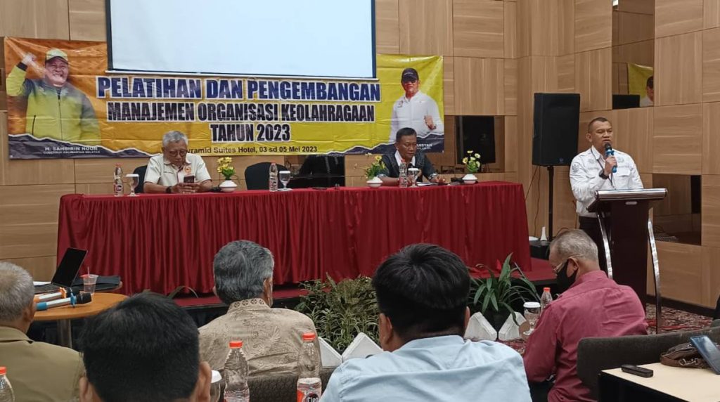 Pelatihan dan pengembangan manajemen organisasi keolahragaan. (Ist)