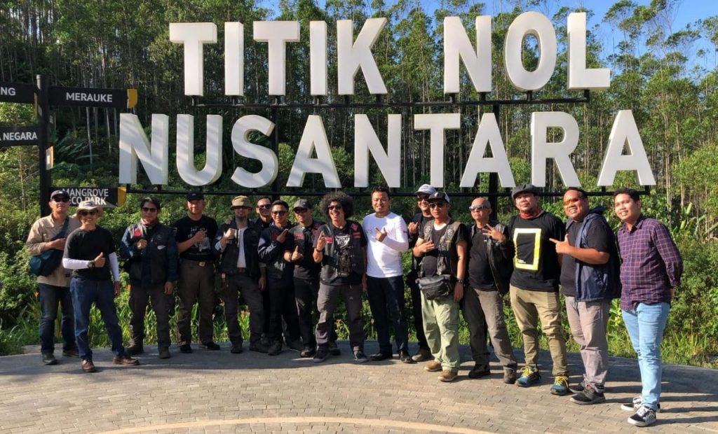 Tim Reborn Borneo Exploridetion Tiba di Titik Nol IKN. (Ist)