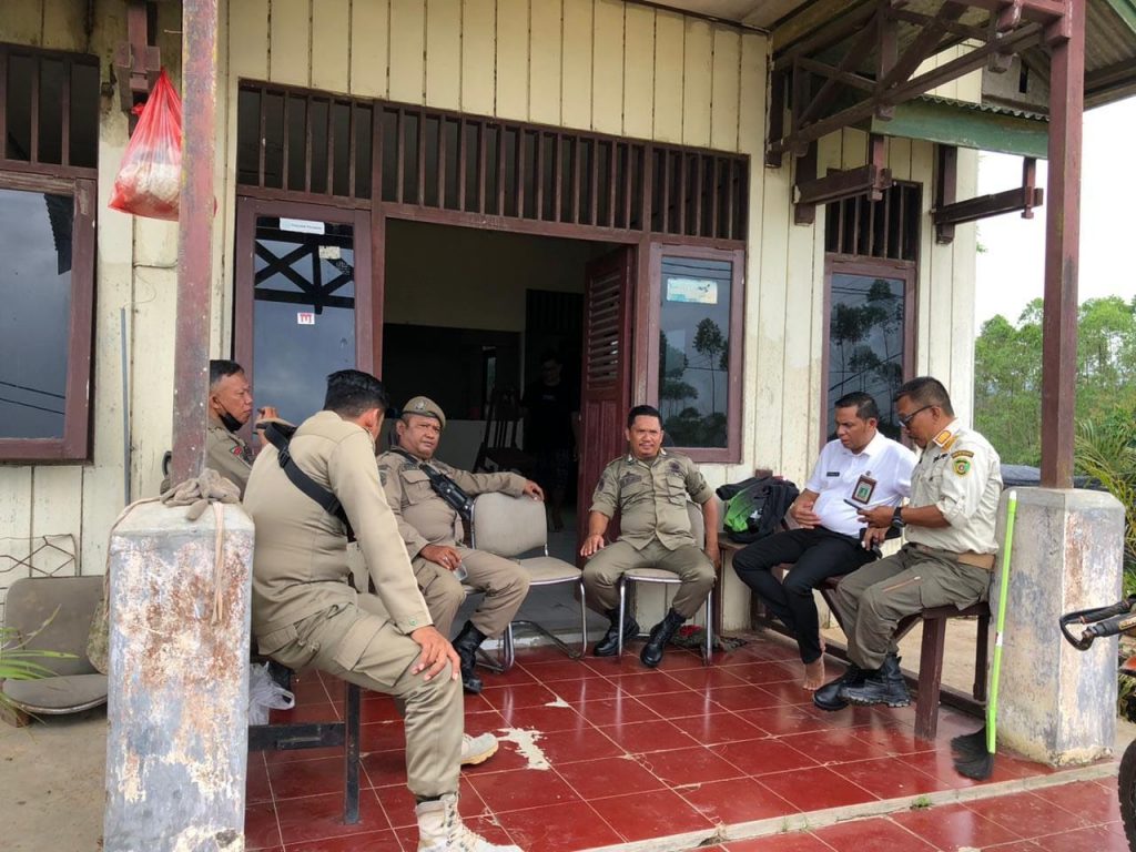 Satpol PP Kabupaten Penajam Paser Utara (PPU) melakukan monitoring. (Ist)