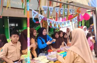 SDN 004 Tanah Grogot melaksanakan panen karya. (Ist)