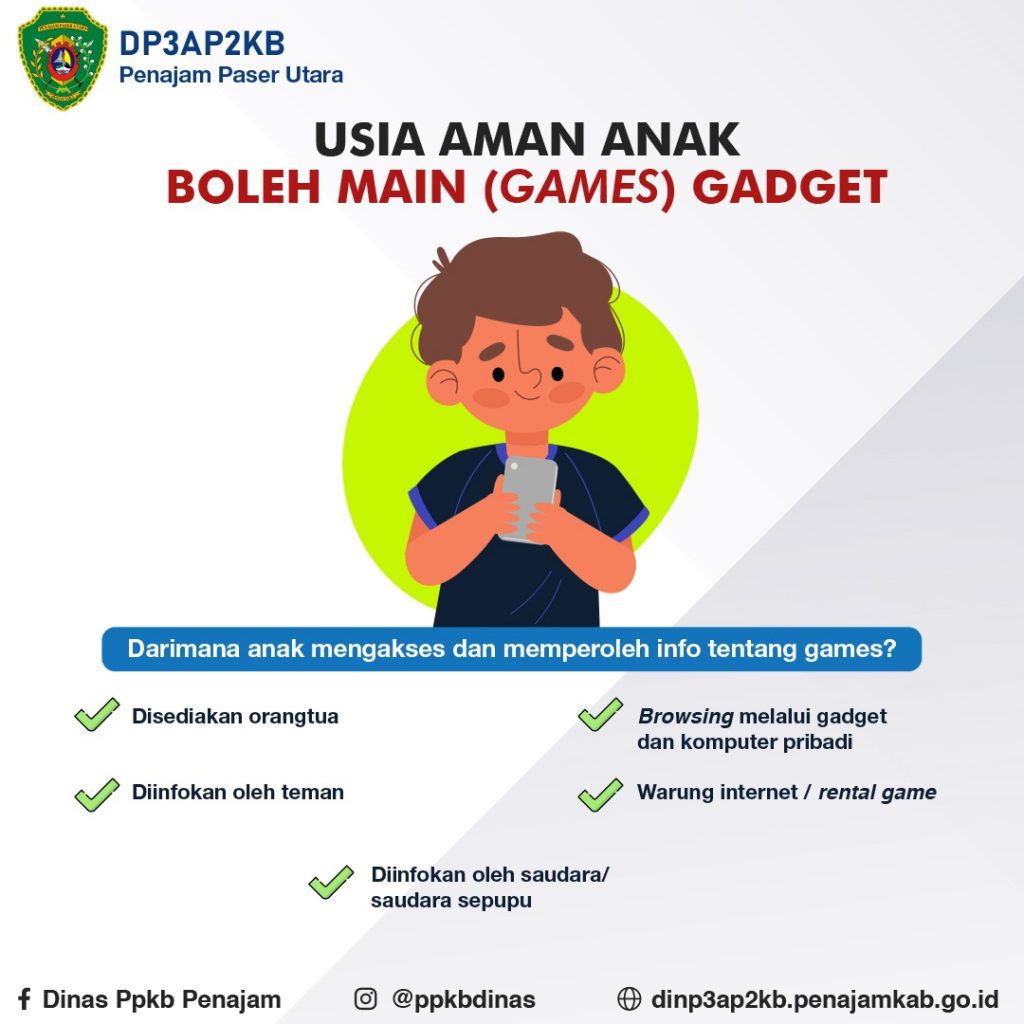 Usia Aman Anak Boleh Main (Games) Gadget. (Tin)