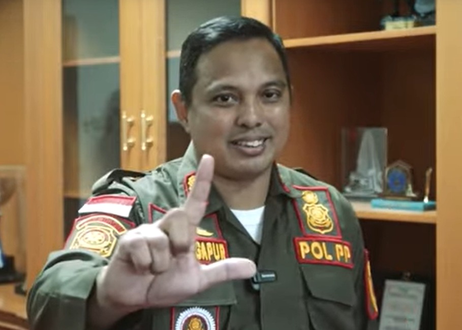 Kepala Bidang Trantibum Satpol PP Kabupaten PPU Abdul Gapur. (ESY)