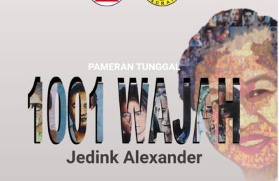 Jedink Alexander, Rekor Pelukis 1001 Wajah. (Ist)