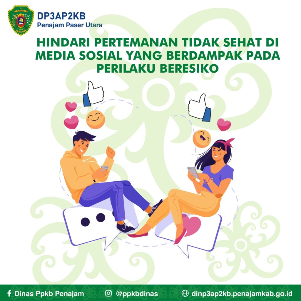 Hindari Pertemanan Tidak Sehat di Media Sosial yang Berdampak Pada Perilaku Beresiko. (Tin)
