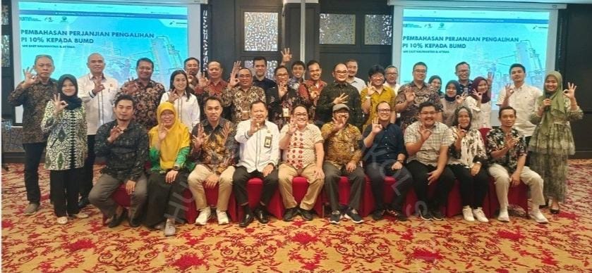 Pembahasan perjanjian pengalihan Participating Interest atau PI 10 persen Wilayah Kerja (WK) Sanga- sanga dan WK East Kalimantan dan Ataka yang digelar antara PT. MMP Kalimantan Timur (Kaltim) dengan PT. Pertamina Hulu Kalimantan Timur (PHKT) di Yogyakarta pada 21-22 Agustus 2023. (Ist)