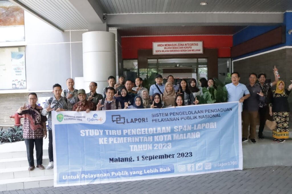 Studi Tiru Pengelolaan SP4N Lapor di Diskominfo Kota Malang. (Ist)