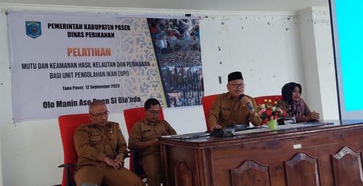 Pelatihan mutu dan keamanan hasil kelautan dan perikanan bagi unit pengolahan ikan. (Ist)