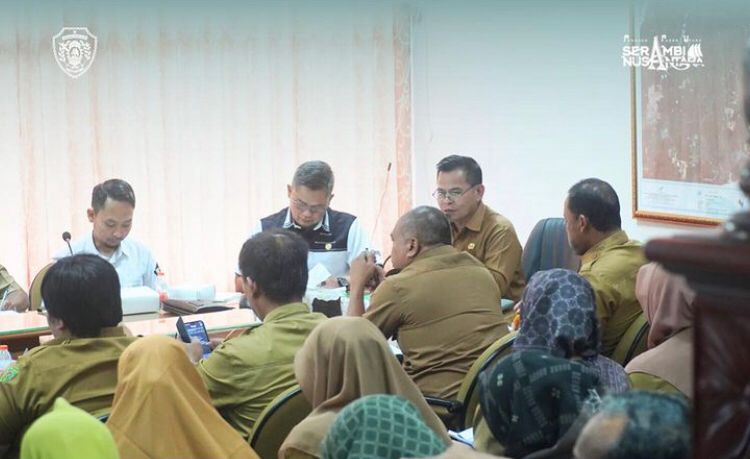 Pertemuan terkait monitoring dan evaluasi penyelenggaraan jaminan sosial ketenagakerjaan di Kabupaten PPU. (Ist)