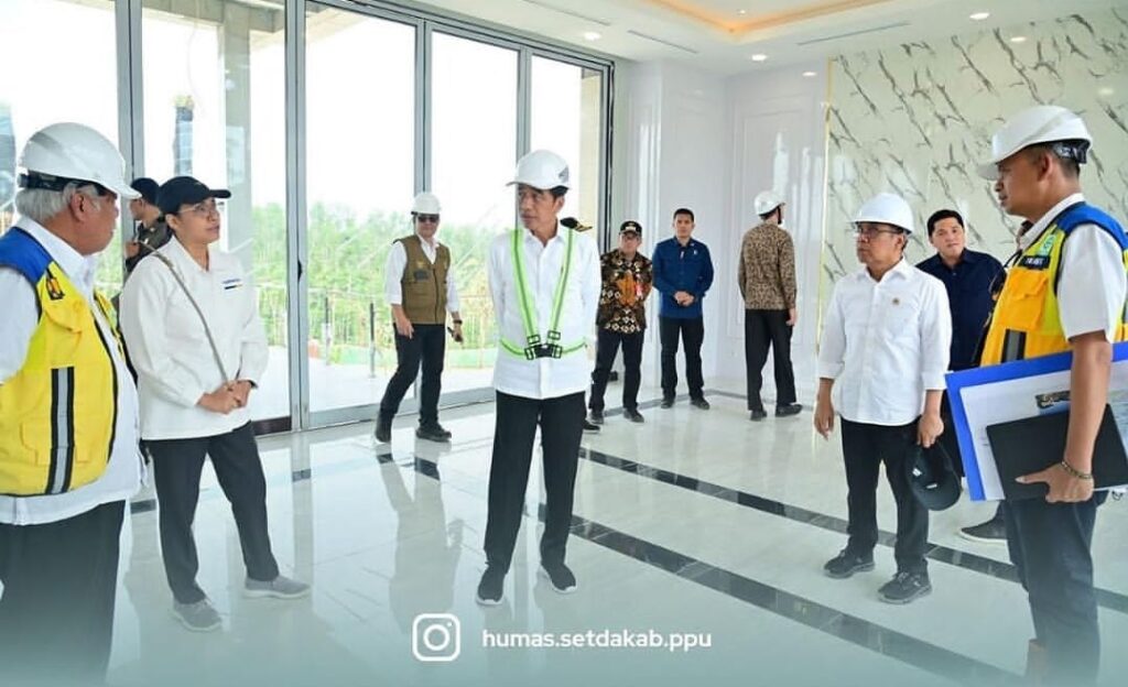 Presiden Joko Widodo meninjau IKN Nusantara. (Ist)