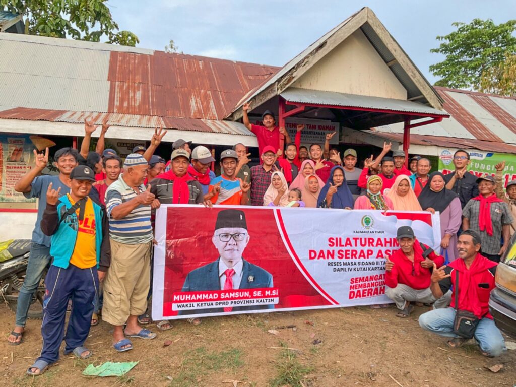 Wakil Ketua DPRD Kaltim Muhammad Samsun bersilturahmi dan serap aspirasi masyarakat Kutai Kartanegara di Jalan Houling Asta Minindo KM 6 GG Usaha Tani, RT 12 Kec Loa Kulu. (Ist)