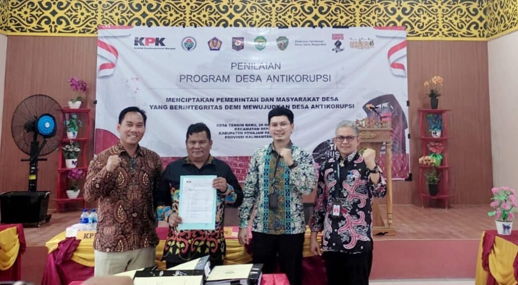 Penilaian Percontohan Desa Anti Korupsi Oleh KPK. (Ist)