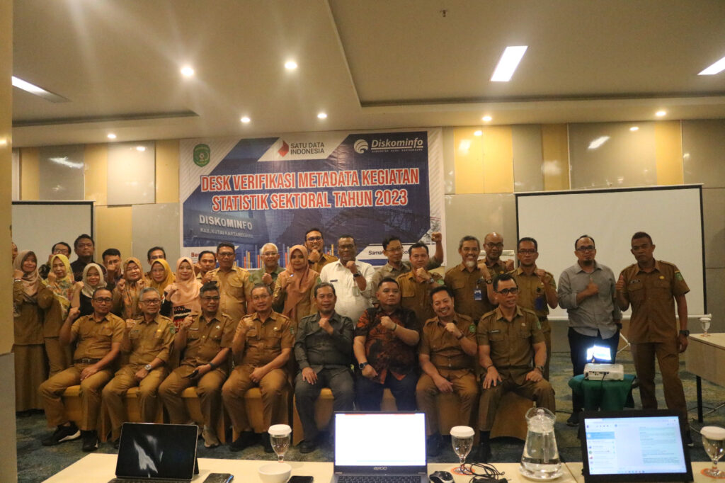 Kegiatan Desk Verifikasi Meta Data Kegiatan Statistik Sektoral bagi Perangkat Daerah di lingkungan Pemkab Kukar. (Ist)