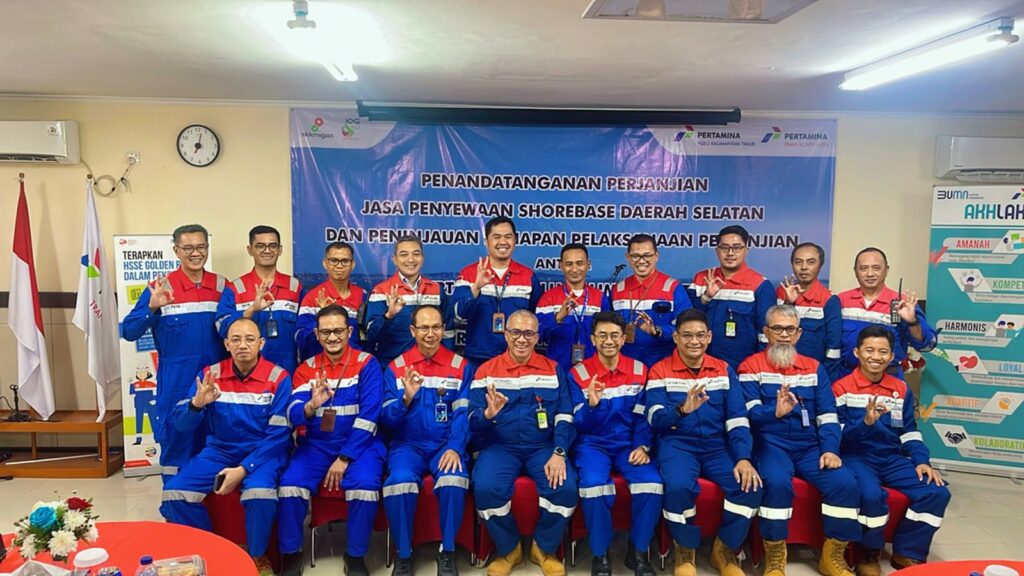 PHKT Teken Kontrak Penyewaan Shorebase dengan Konsorsium PTK dan PPL. (Ist)