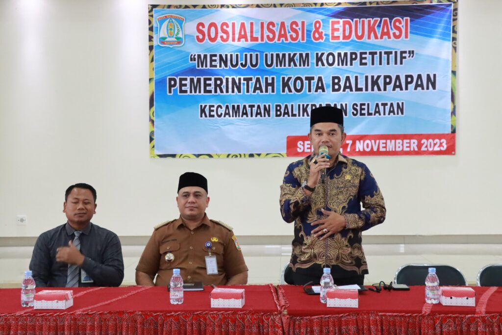 Ketua DPRD Kaltim Hasanuddin Mas'ud saat membuka kegiatan Sosialisasi dan Edukasi Menuju UMKM Kompetitif. (Ist)