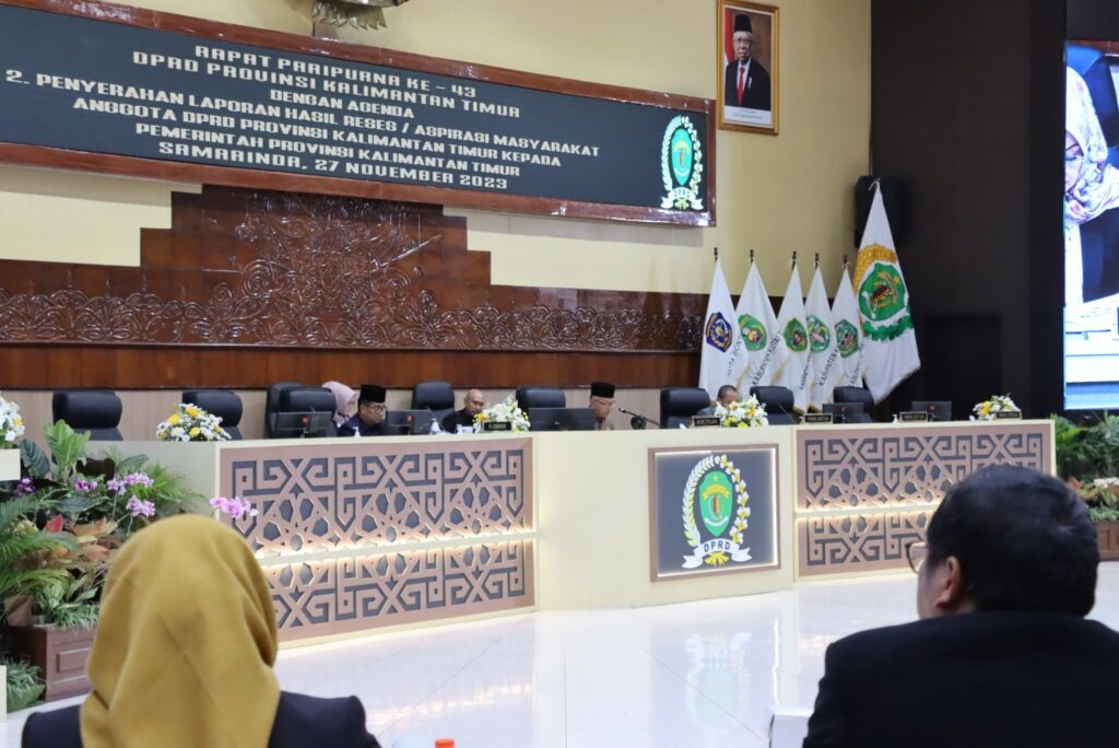 Rapat Paripurna Ke 43 dengan salah satu agendanya yakni penyampaian laporan hasil Reses. (Ist)