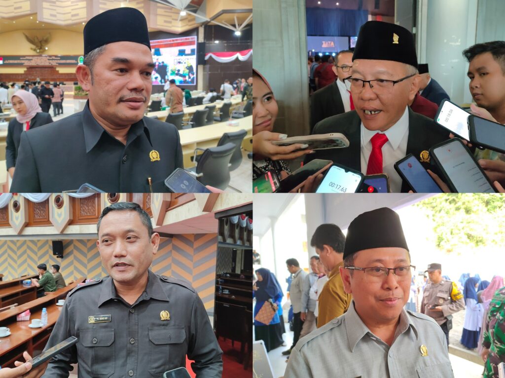 Serah Jarum Jam: Hasanuddin Mas'ud (Ketua), Muhammad Samsun (Wakil Ketua), Seno Aji (Wakil Ketua) dan Sigit Wibowo (Wakil Ketua). (Ist)