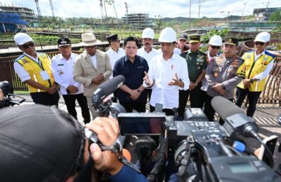 Presiden Jokowi saat menyampaikan keterangan di Sumbu Kebangsaan, Kawasan IKN, Provinsi Kalimantan Timur. (Ist)